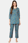 Shararat Cotton Pyajama Set - Light Blue — thumbnail 1